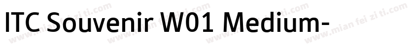 ITC Souvenir W01 Medium字体转换
